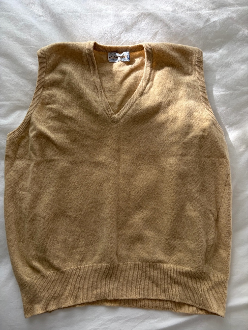 John Scott V‑Neck Wool Sweater Vest